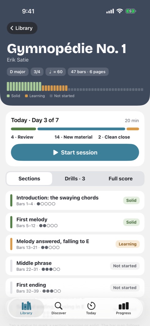 Barline screenshot